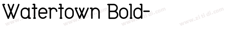Watertown Bold字体转换